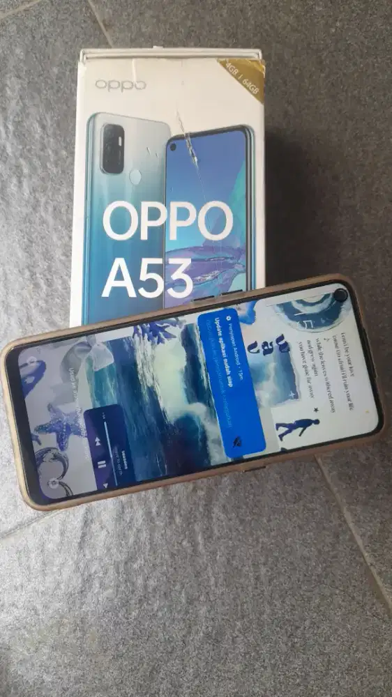 Oppo a53 4/64gb HP+Dus Bawaan