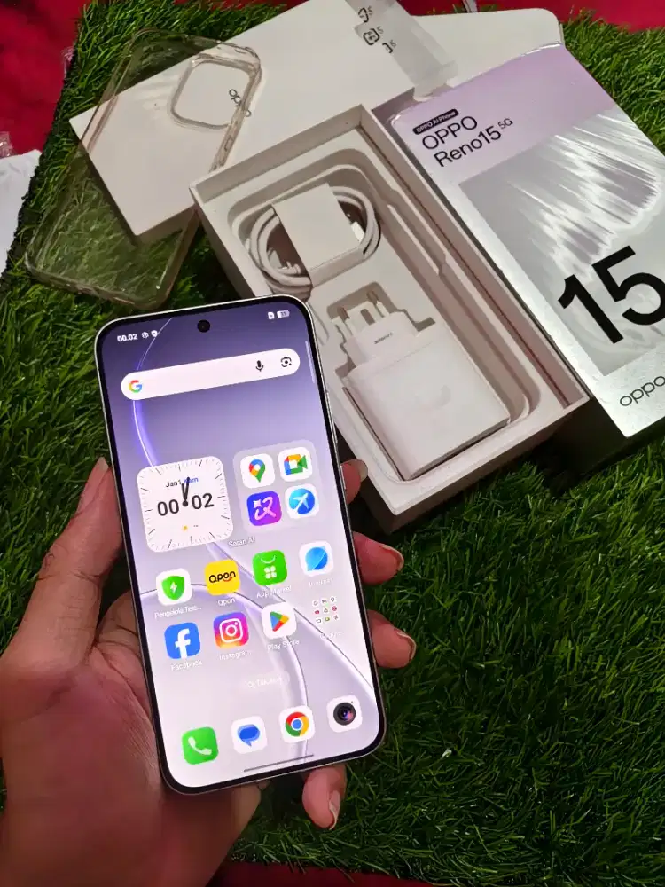 OPPO RENO 15 5G 12/256 RESMI MULUS LIKE NEW