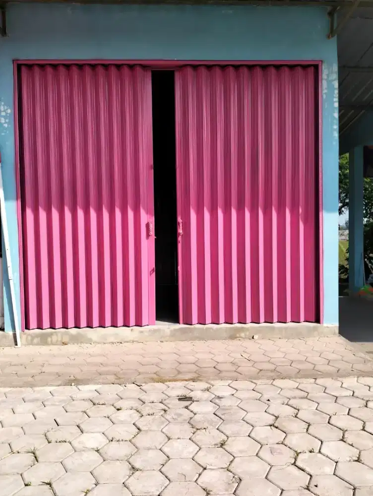 Folding gate rolling door kanopi pagar teralis