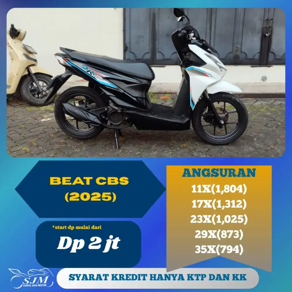 HONDA BEAT CBS 2025 CASH & KREDIT