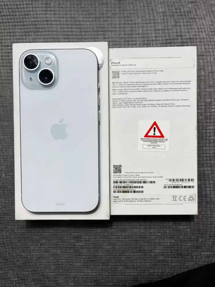 iPhone 15 128GB Biru bh 85
iBox