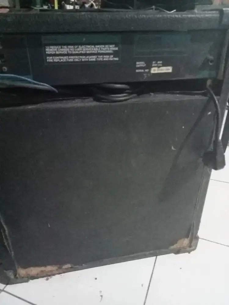 Ampli Bass Rolling Phanter 85, kondisi mati total