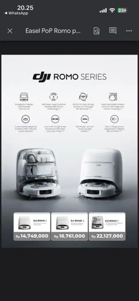 DJI ROMO ROBOT VACUM