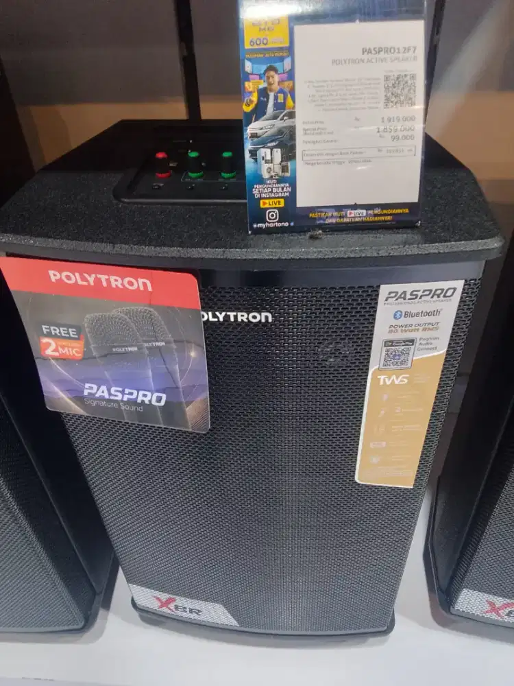 Speaker karaoke dan Pesta dari Polytron