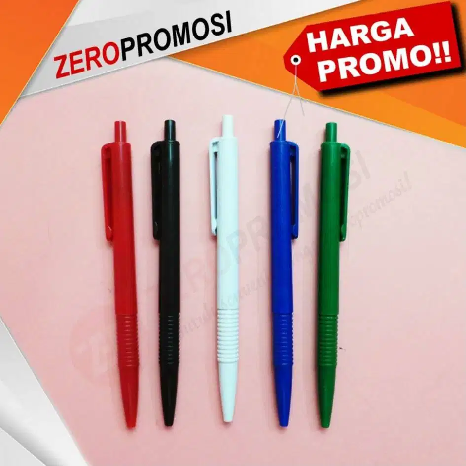 Souvenir Pulpen Hotel Pencet Custom Logo