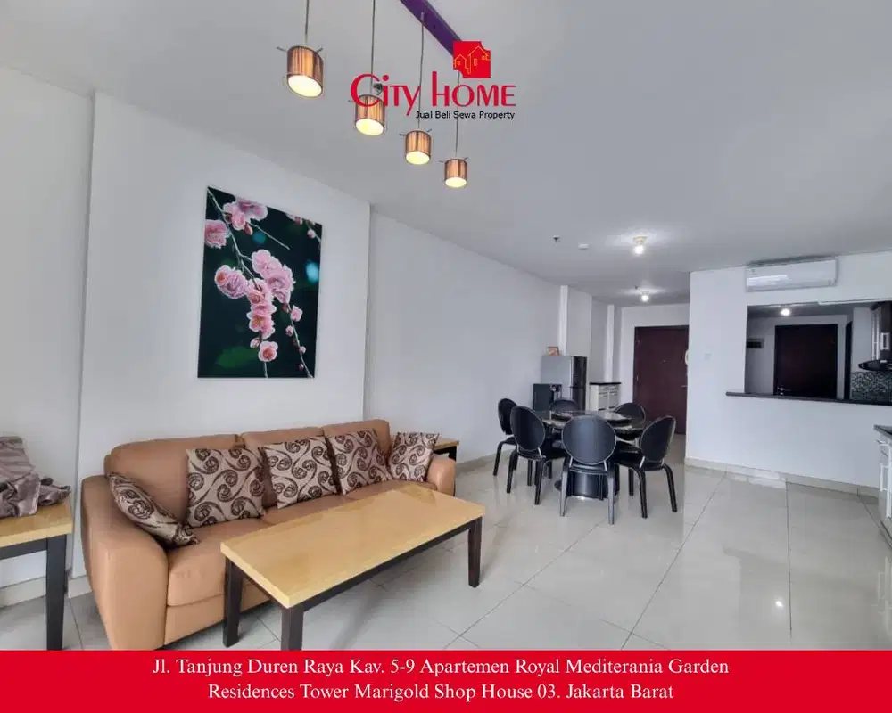 Sewa Apartemen Furnished 3+1 Bedroom di Central Park Residences