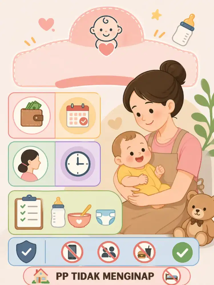 Lowongan pekerjaan untuk BabySitter PP/Tidak Menginap