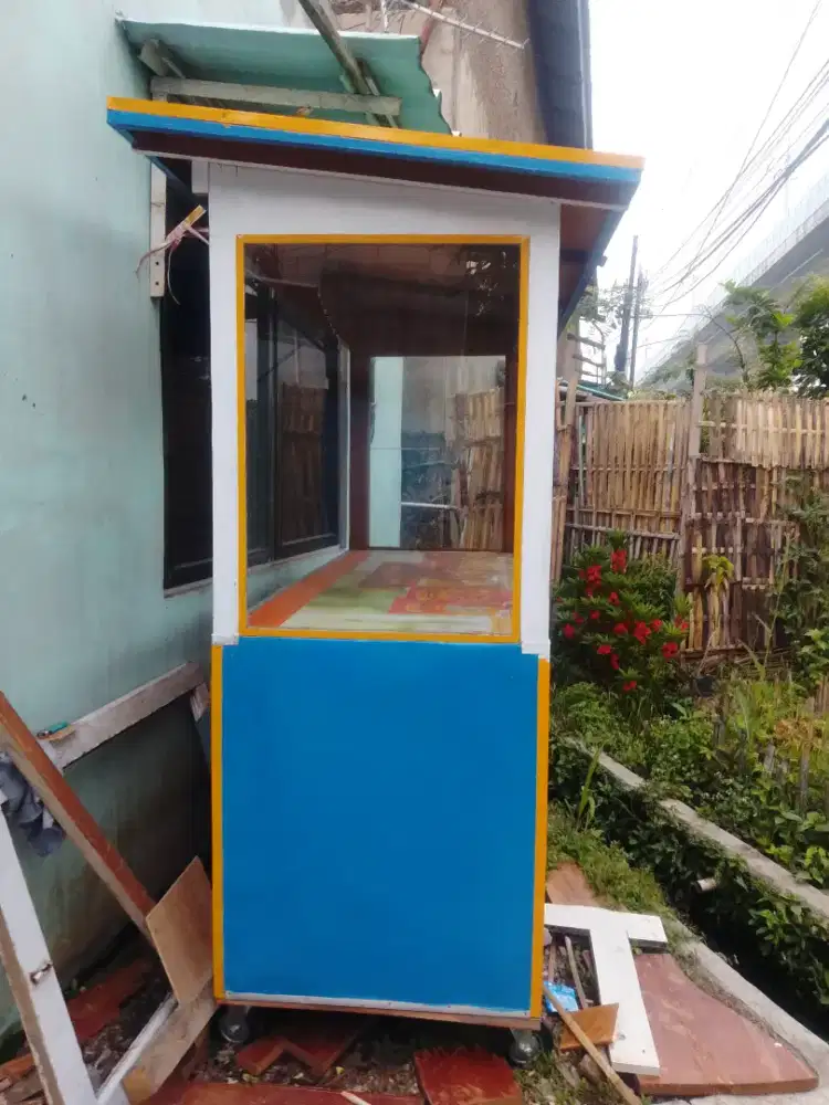 Jual grobak etalase kayu