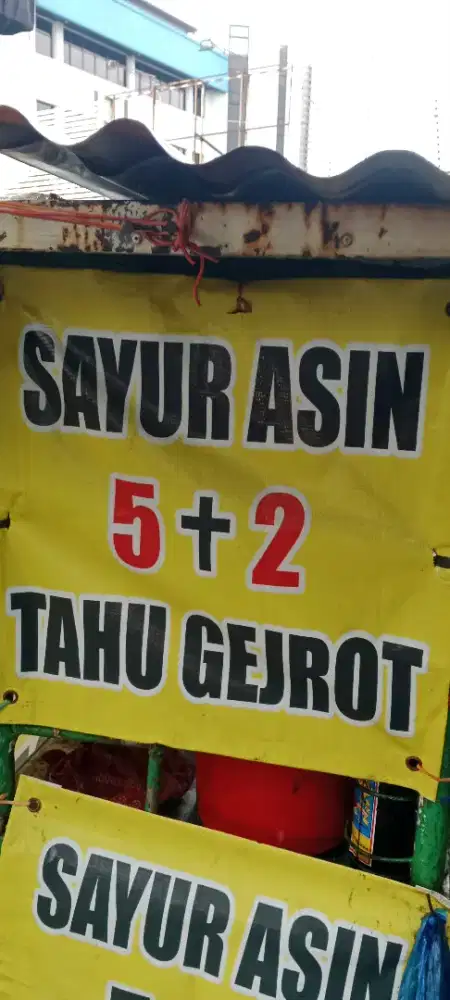 Sayur asin dan tahu gejrot murah saja 15 rb an free ongkir