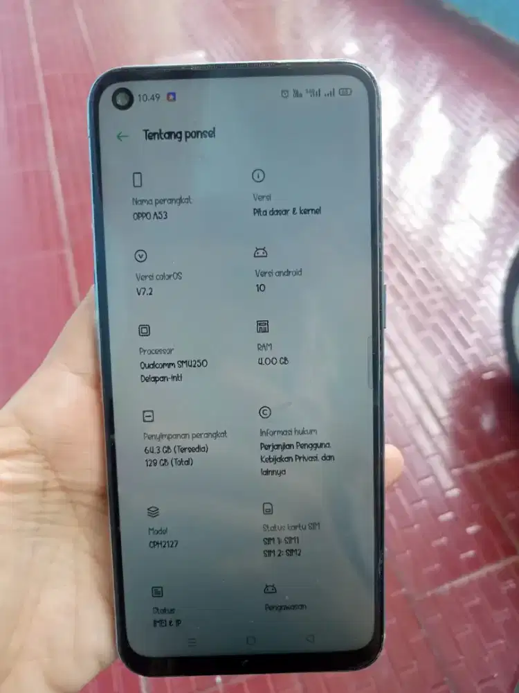 Hp oppo a53 ram4/128