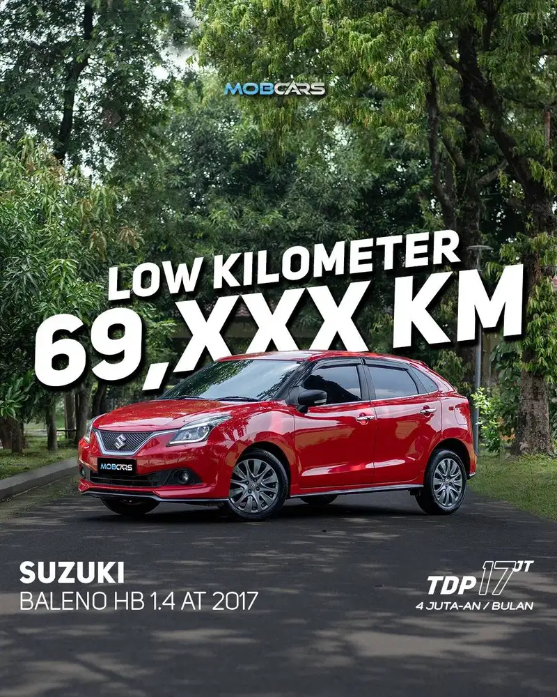 SUZUKI BALENO HB 1.4 AT 2017 MATIC MERAH