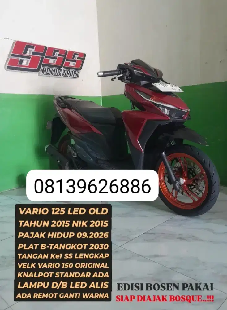 JUAL CEPET MOTOR VARIO 125 LED 2015