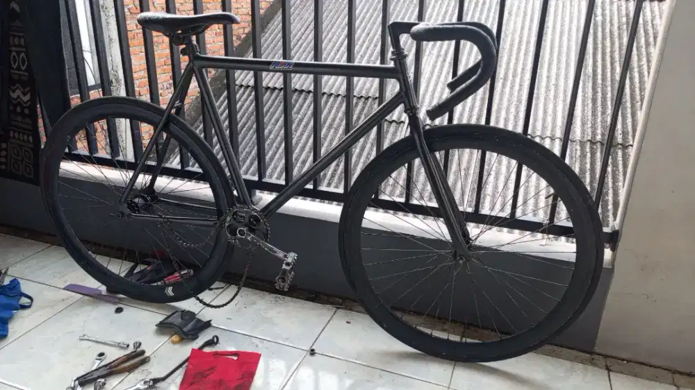 sepeda fixie kondisi masih mayan