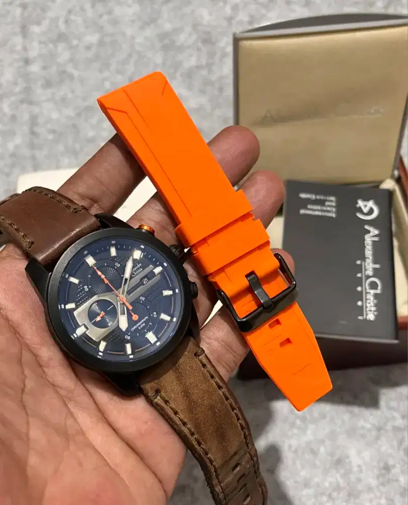 AC 6072 ORIGINAL - Jam Tangan Lexandre Christie Second Fullset Mulus