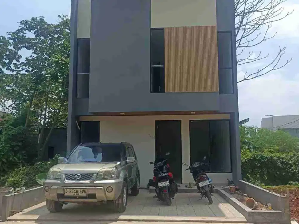 Rumah Ready 2 lantai strategis di lewati angkot jaklingko dekat toll setu,bambu Apus, Jatiwarna di Setu Jakarta Timur