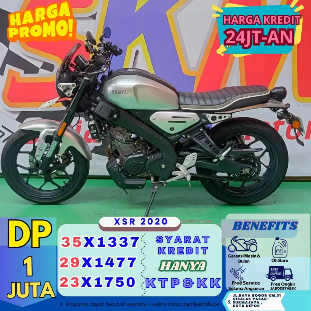 (angsrn 45rb/hari DP 1jt) xsr 2020 cash credt