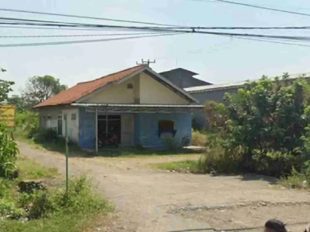 Disewakan tanah plus bangunan di Kanci Dekat pintu toll