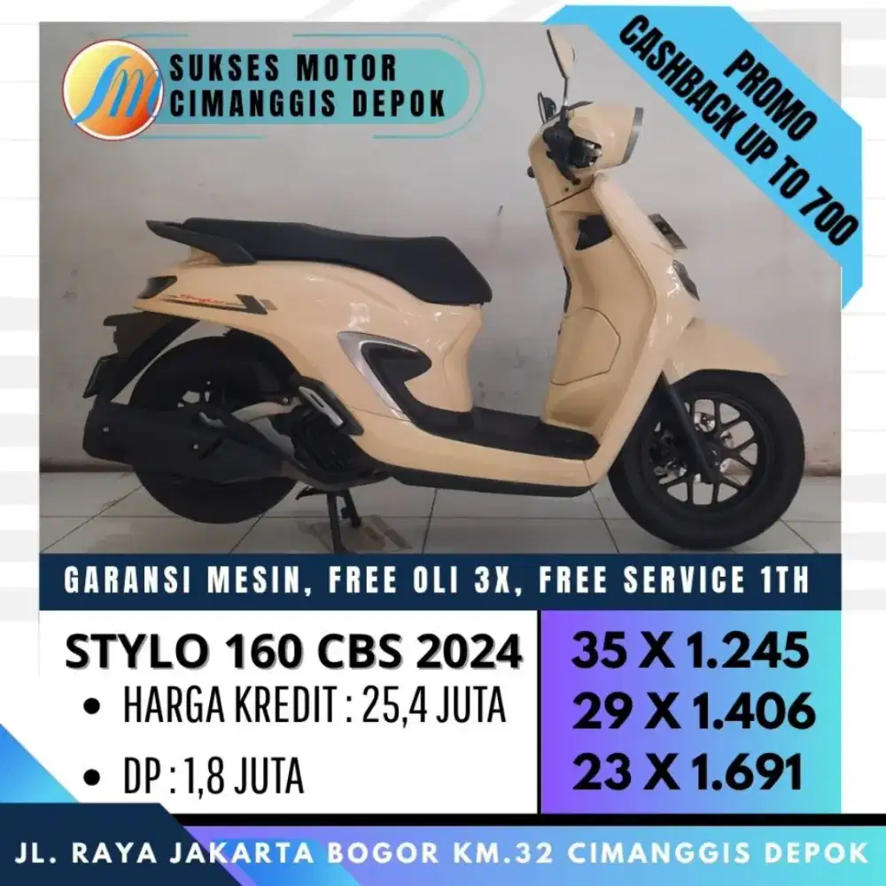 STYLO 160 CBS 2024 BISA CASH KREDIT KARTU KREDIT [SUKSES MOTOR]