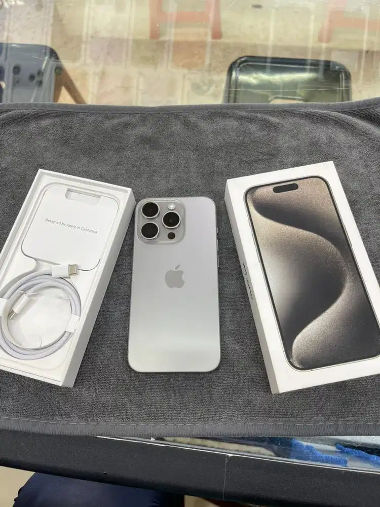 Iphone 15pro 1tb Dual sim Natural Inter Beacukai fullset