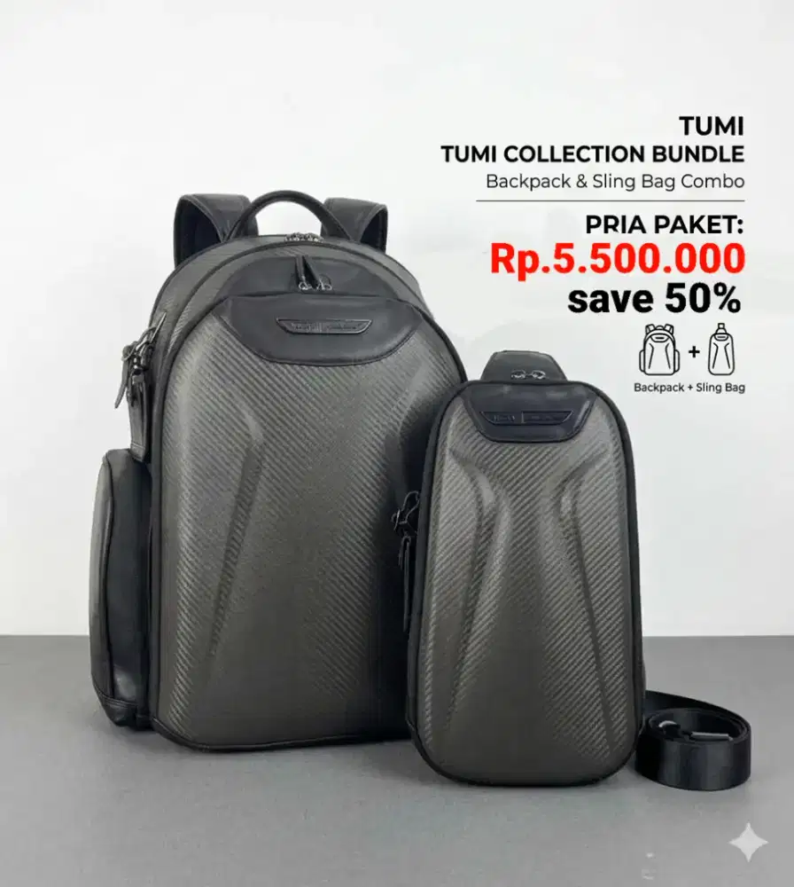 BACKPAK TUMI MCLAREN CARBON FIBER/SLINGBAG TUMI BRANDED