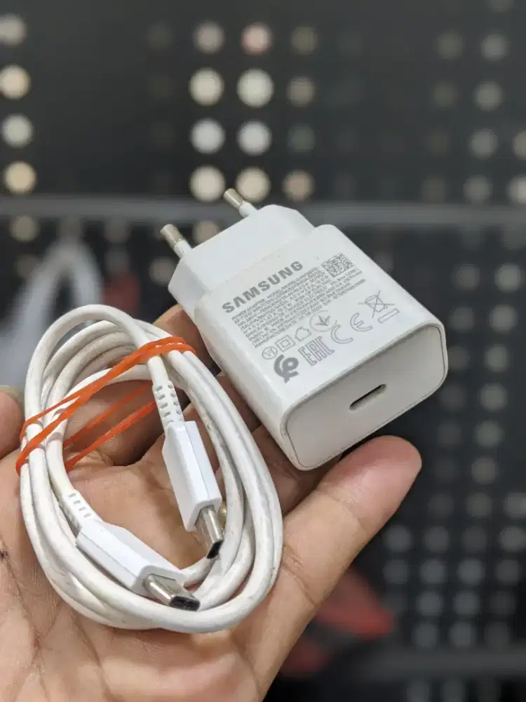 Charger Samsung 15w Tipe c adaptor fast charging Ori kabel C to c