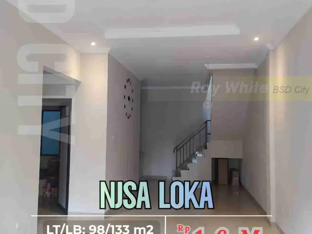 Rumah Full Baru 4 Kamar Tidur di Nusa Loka BSD City