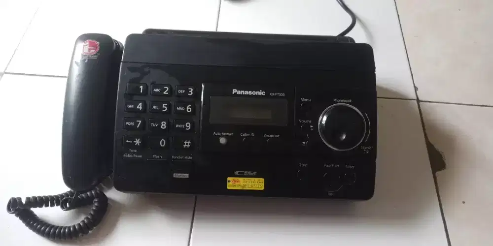 Dijual cepat Mesin fax dan telp merk panasonic KX-FT503