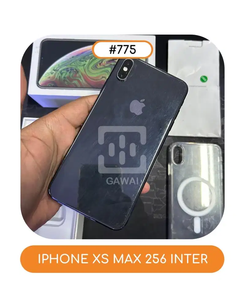 #775 Iphone Xs Max Space Gray 256 BH 65%