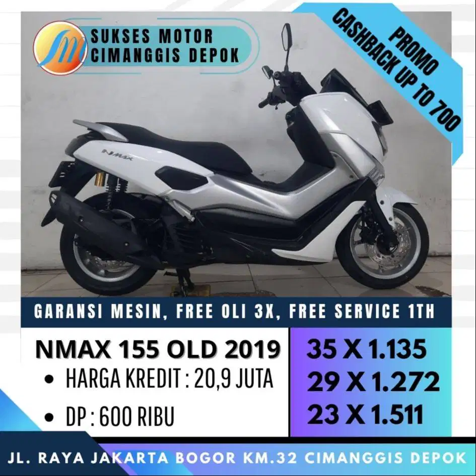 NMAX 155 OLD 2019 CASH KREDIT DP 600 [SUKSES MOTOR]