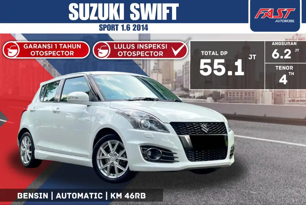 SUZUKI SWIFT SPORT 2014 1.6 DOHC 2014 LOW KM.46RB & BUCKET SEAT