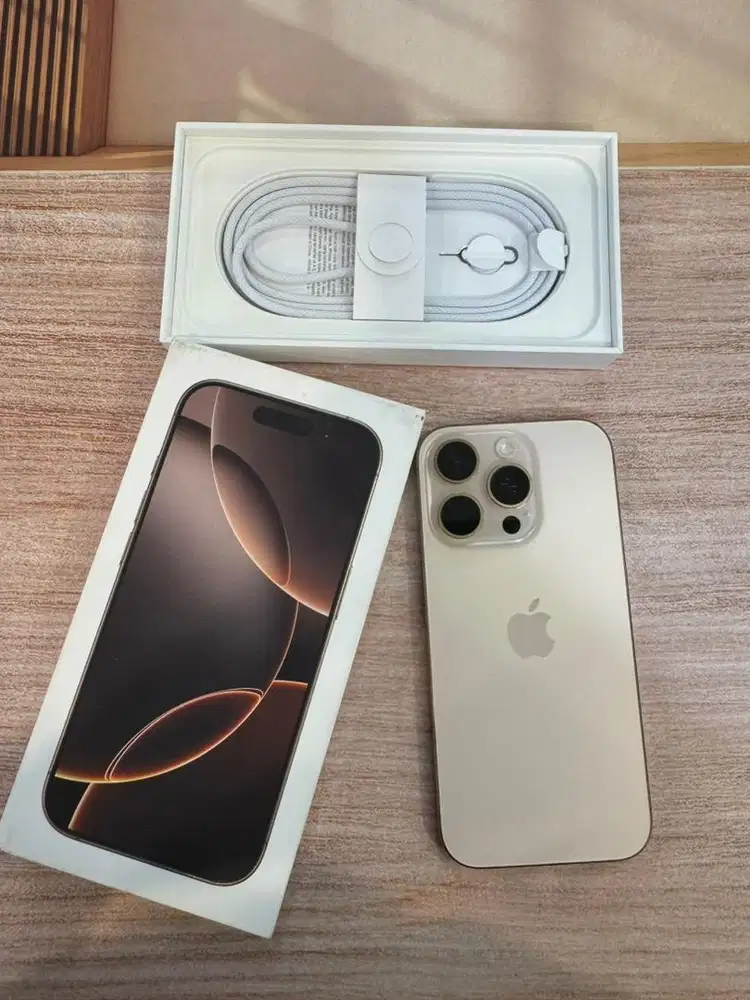 iPhone 16 Pro 1TB Desert T Garansi iBox BH 94% Lengkap Ori