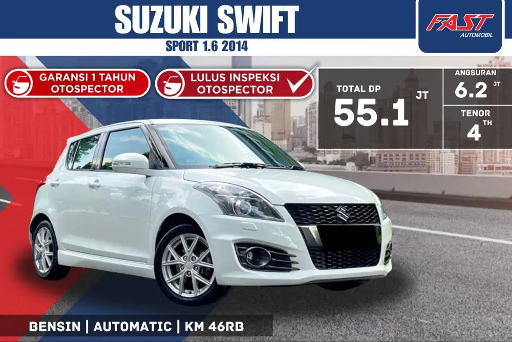 SUZUKI SWIFT SPORT 2014 1.6 DOHC 2014 LOW KM.46RB & BUCKET SEAT