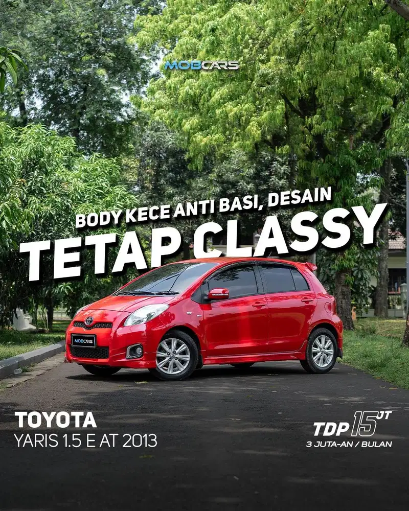 TOYOTA YARIS 1.5 E AT 2013 MATIC MERAH