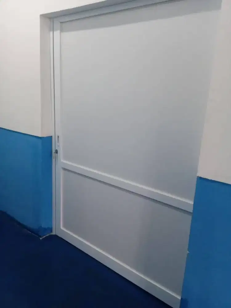 Pintu sliding aluminium jumbo T210cm L140cm harga terpasang 3,1 jt/pcs