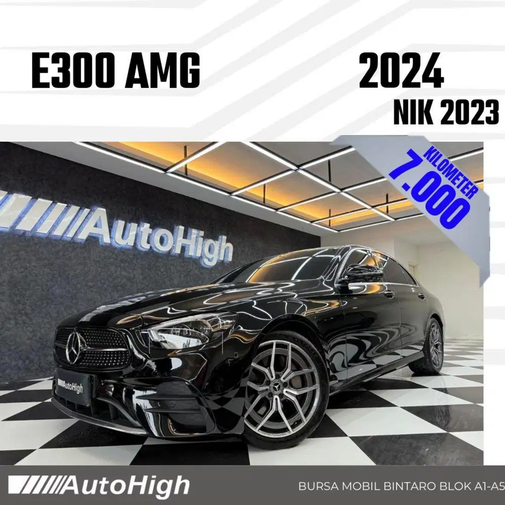 DP10% [Km7.000] E300 AMG 2023 Black Reg 2022 #AUTOHIGH