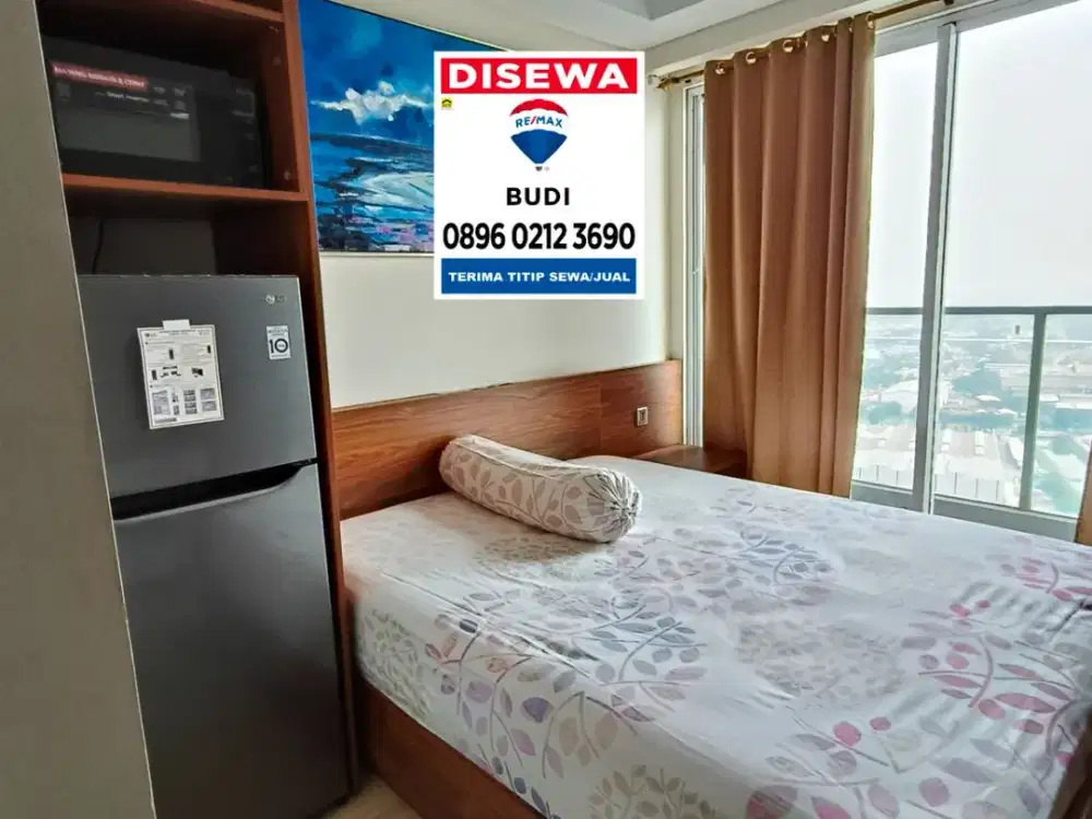 Disewa Apartemen Sedayu City Suites Kelapa Gading Studio Furnish Cakep Lantai 32 Tinggal Bawa Koper LB 31 M2