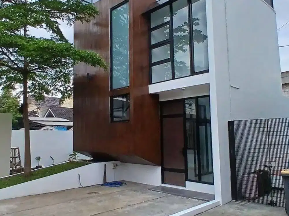Rumah Modern Minimalis Tropis di Antapani Residence – 3 Lantai Siap Huni