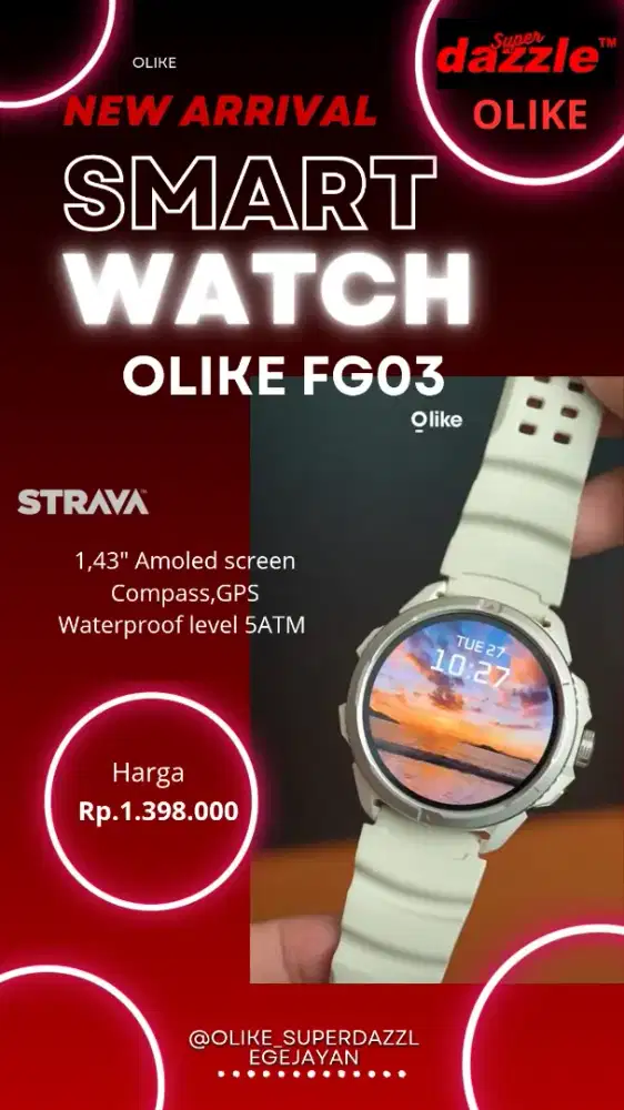 Smartwatch Olike FG03 Super Amoled