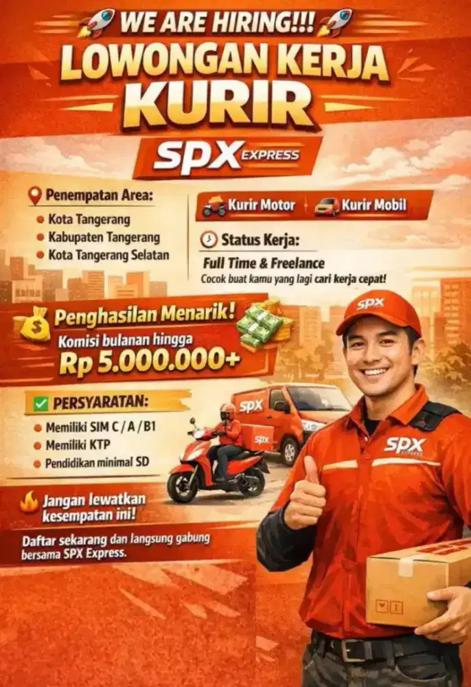 LOWONGAN KERJA KURIR MOTOR SPX EXPRESS