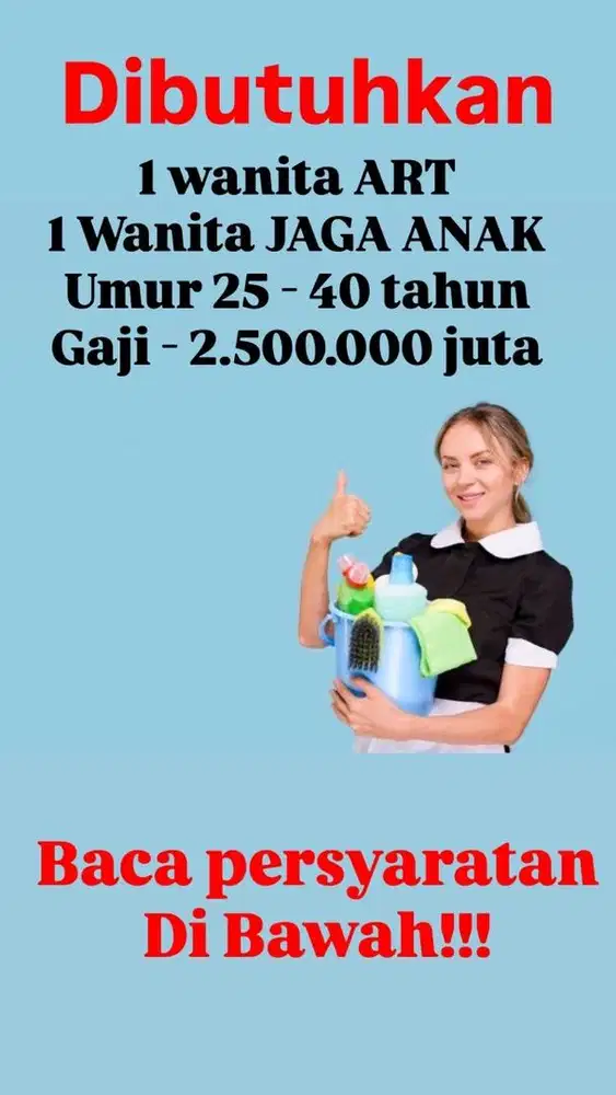 ART dan JAGA ANAK 7 tahun