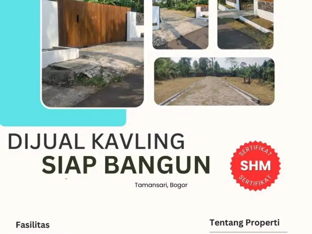 PROMO TANAH KAVLING SIAP BANGUN - TAMANSARI BOGOR
