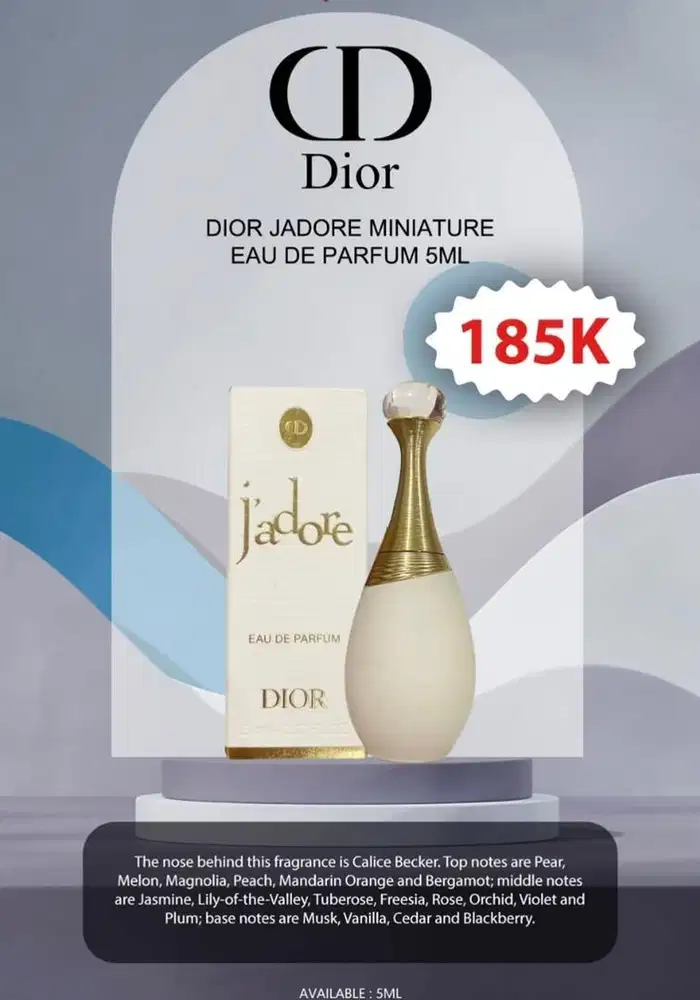 Parfum jadore 5 ml