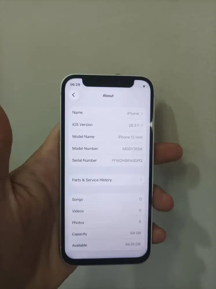 Hp iPhone 12 mini batangan