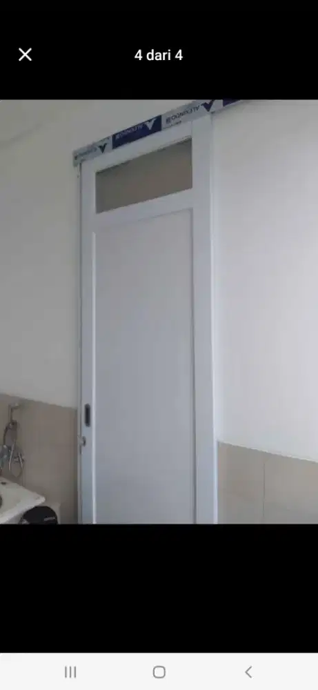 Pintu geser aluminium acp T210cm L90cm harga 2,4 jt/ unit sama pasang