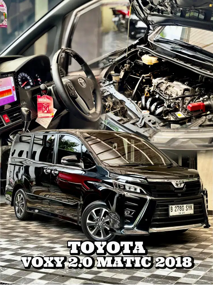 Toyota Voxy 2.0 AT Matic 2018 Sunroof Hitam Siap Pakai