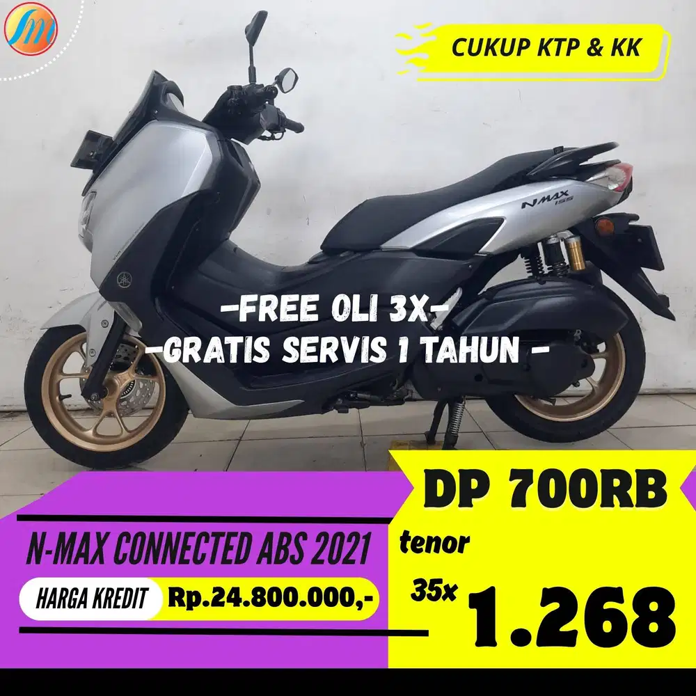 KREDIT YAMAHA NMAX CONNECTED ABS 2021 DP HANYA 700RIBU BERGARANSI