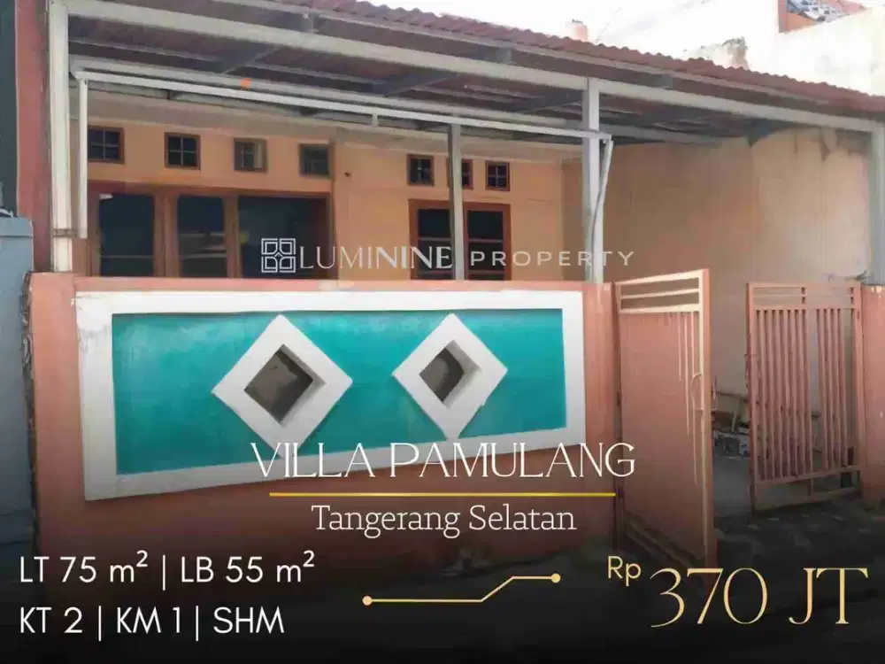 DIJUAL RUMAH DI VILLA PAMULANG, TANGSEL