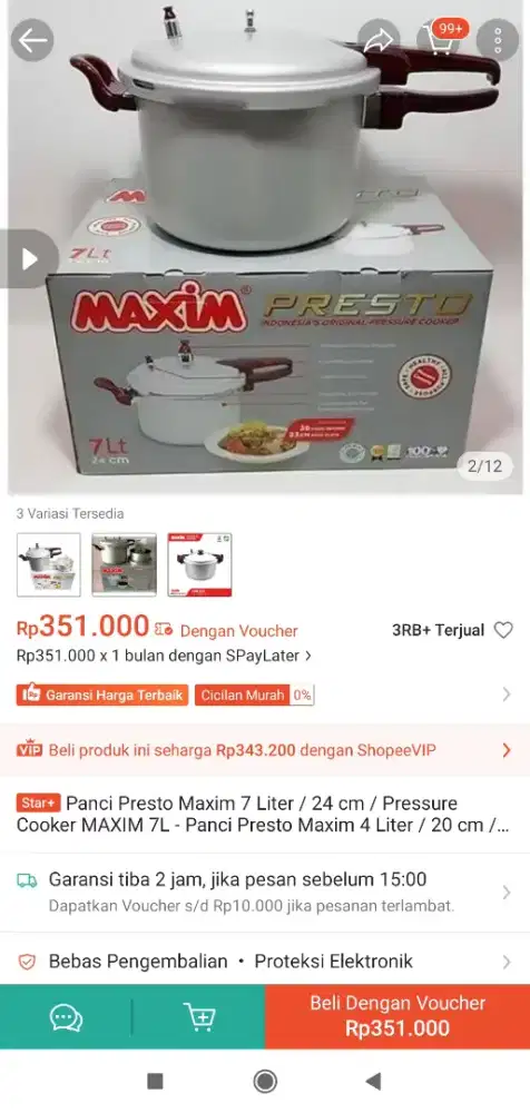 PANCI PRESTO MERK MAXIM