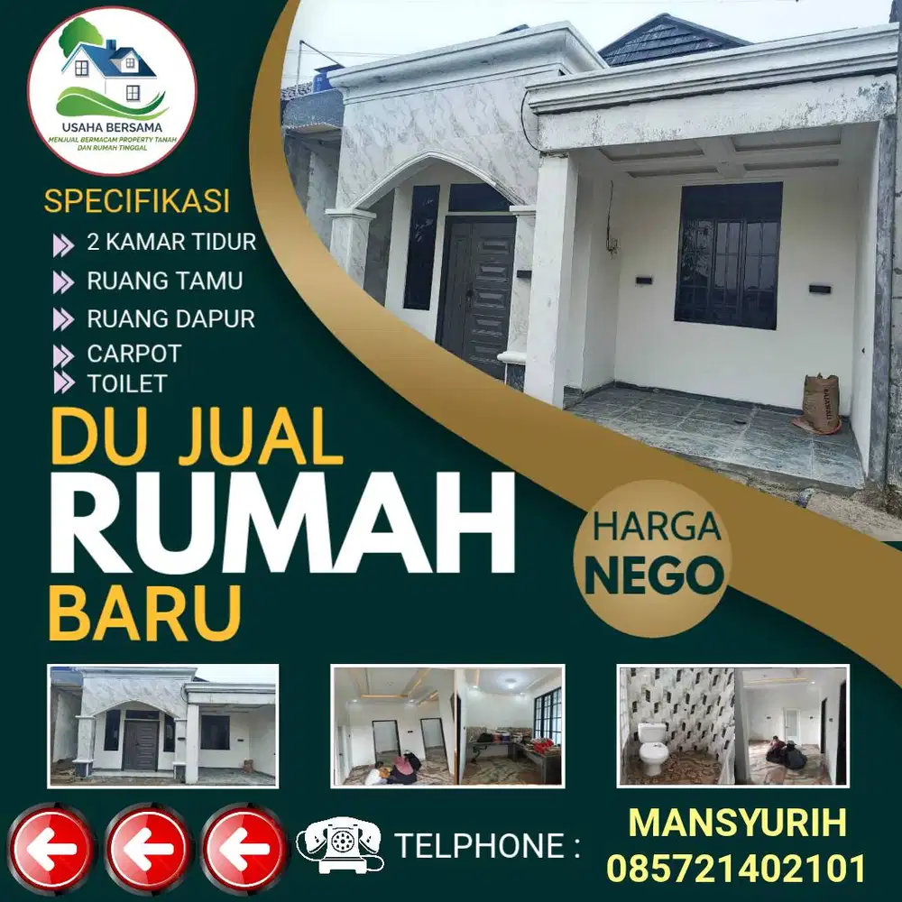 Dijual Rumah Baru Samping Tol Limo Depok