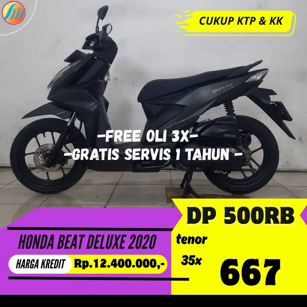 JUAL CEPAT HONDA BEAT DELUXE 2020 CASH KREDIT SEKEN BERGARANSI